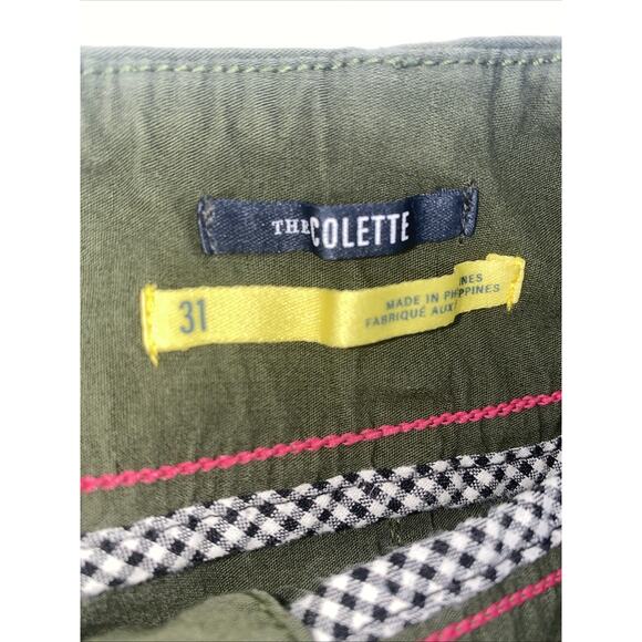 Maeve By Anthropologie Shorts Womens 31 The Colette Army Green - Picture 7 of 9